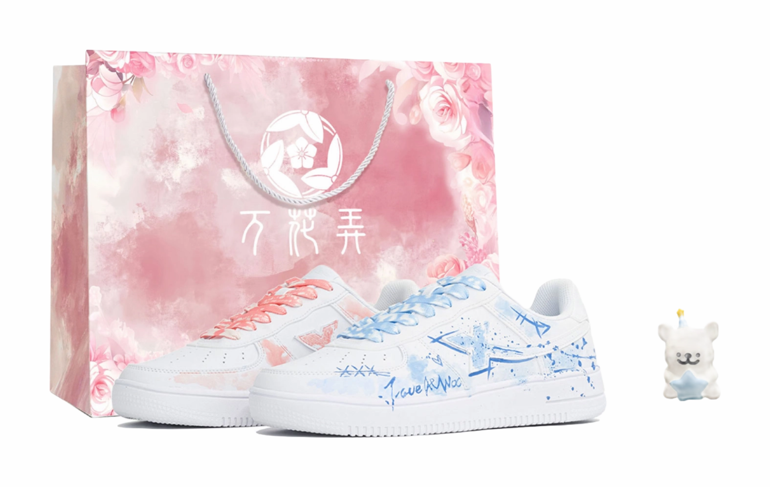 Cheap Casual Shoes Near Me XTEP Air Force One Wear resistant And Lightweight Low top Skateboard Shoes Unisex Pink Blue Mismatched
