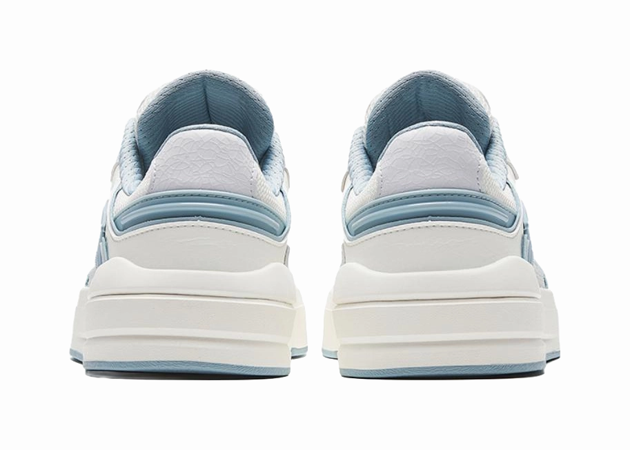 Anta Street Play LITE Slip Resistant Abrasion Resistant Low top Skateboard Shoes Men's White Gray Blue Cairo Low Leather Casual Shoes