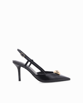 POSH - BLACK SHINE High Heels With Sole