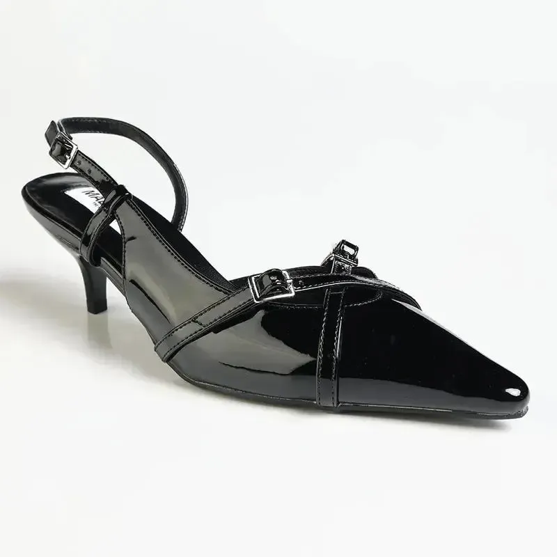 Madison Maddie Kitten Heel - Black High Arches And High Heels
