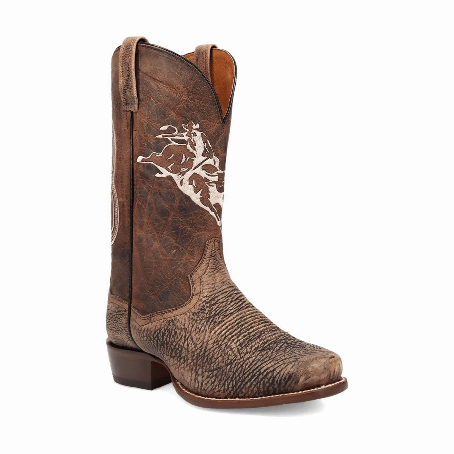 Trendy Boots Dan Post Mens The Dirt Show Brown Bison Leather Cowboy Boots