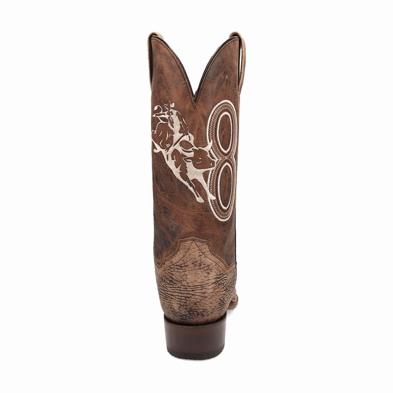 Full Quill Ostrich Boots Dan Post Mens The Dirt Show Brown Bison Leather Cowboy Boots