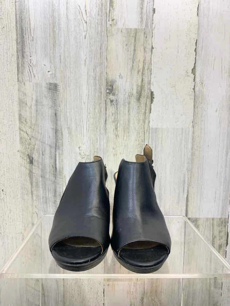 PRE-OWNED Black Size 7.5 Shoes/BLACK SLING BACK HIGH-HEEL. ADJUSTABLE STRAP Casual Oxford Shoes