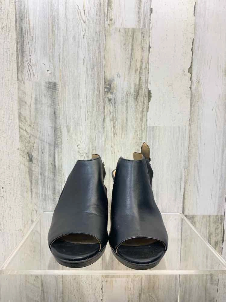 Smart Casual Winter Shoes PRE-OWNED Black Size 7.5 Shoes/BLACK SLING BACK HIGH-HEEL. ADJUSTABLE STRAP