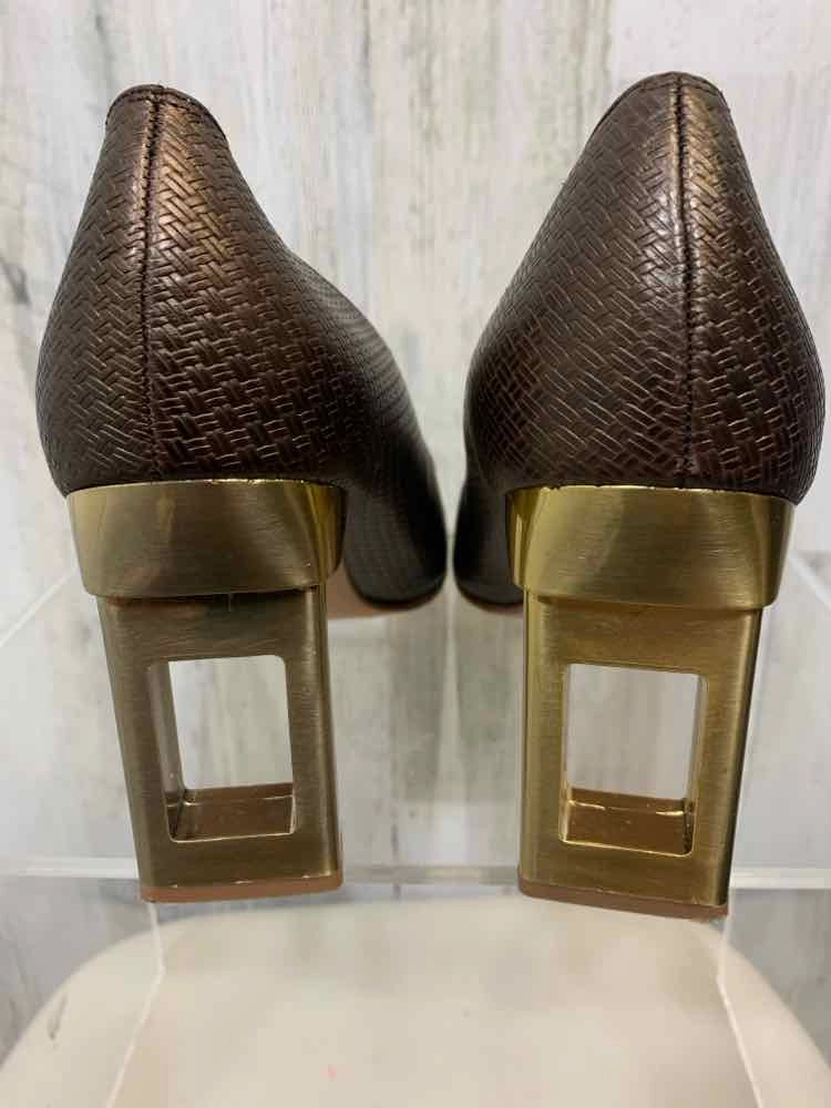 Shoes Formal And Casual PRE-OWNED TIMOTHY HITSMAN SHOES Shoe Size 10 GOLD/BRONZE HEEL Shoes