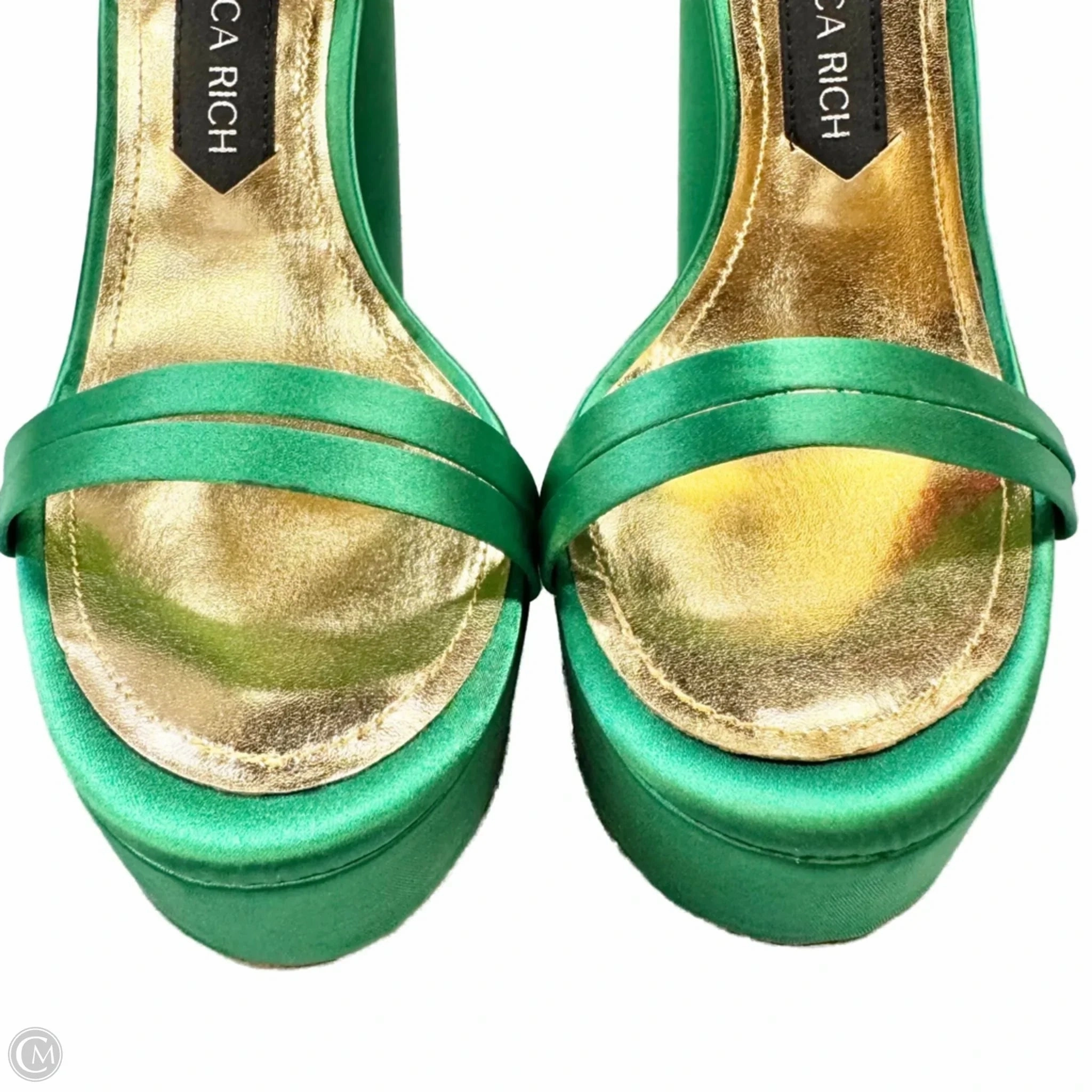 Youth High Heels Shoes Sandals Heels Platform By Jessica Rich In Green, Size: 7.5