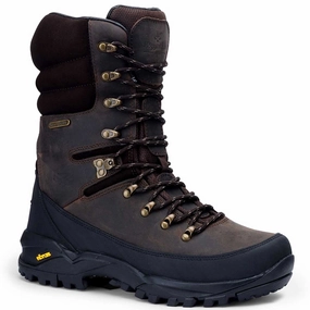 HOGGS OF FIFE Aonach II Mens 10" Waterproof Field Boot - Waxy Brown Hiking Boots Rubbing Back Of Ankle