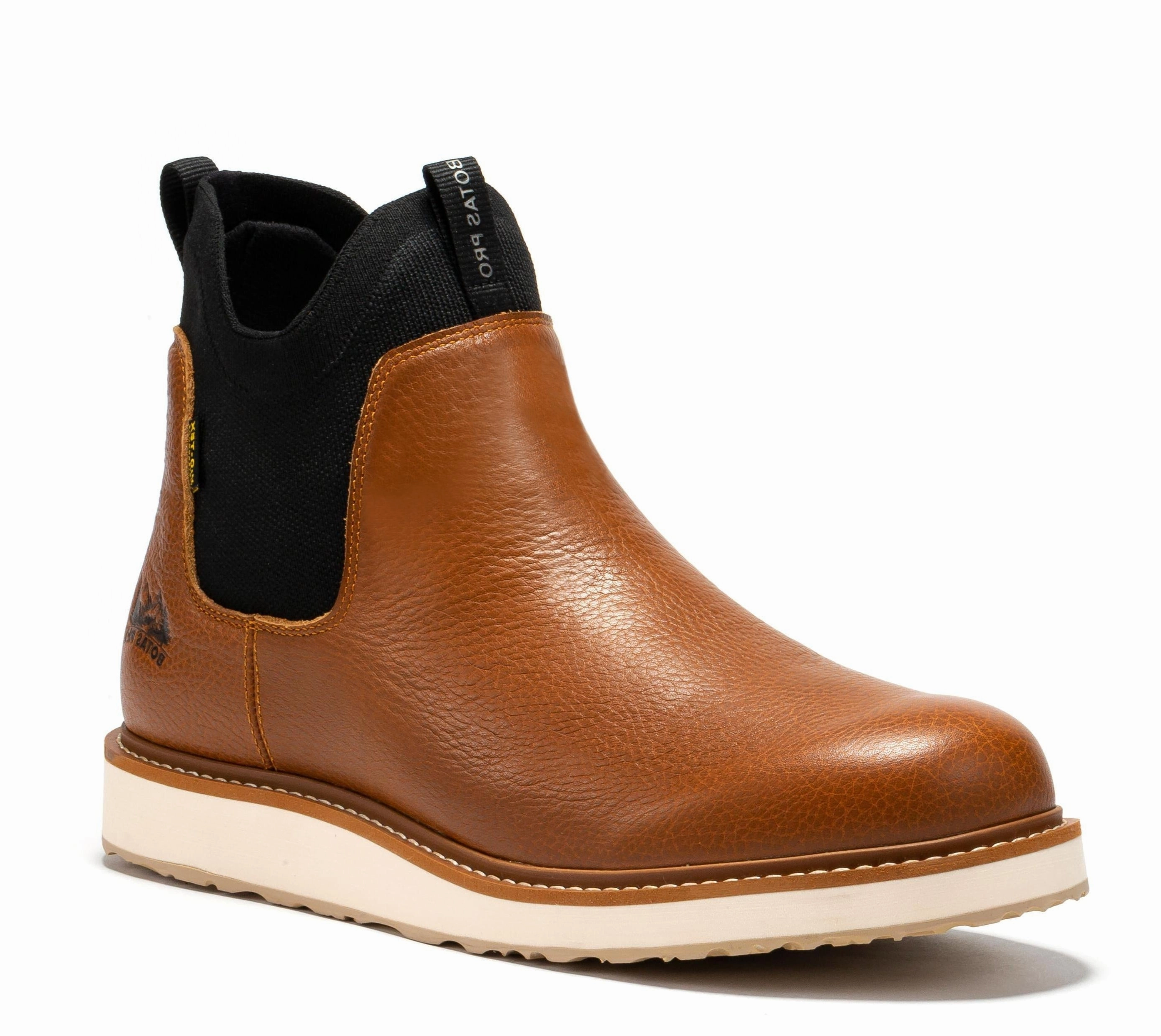 Winterized Work Boots Botas Pro Wheat Men's 6 inch Wedge Chelsea Pull-On Boots VBP501