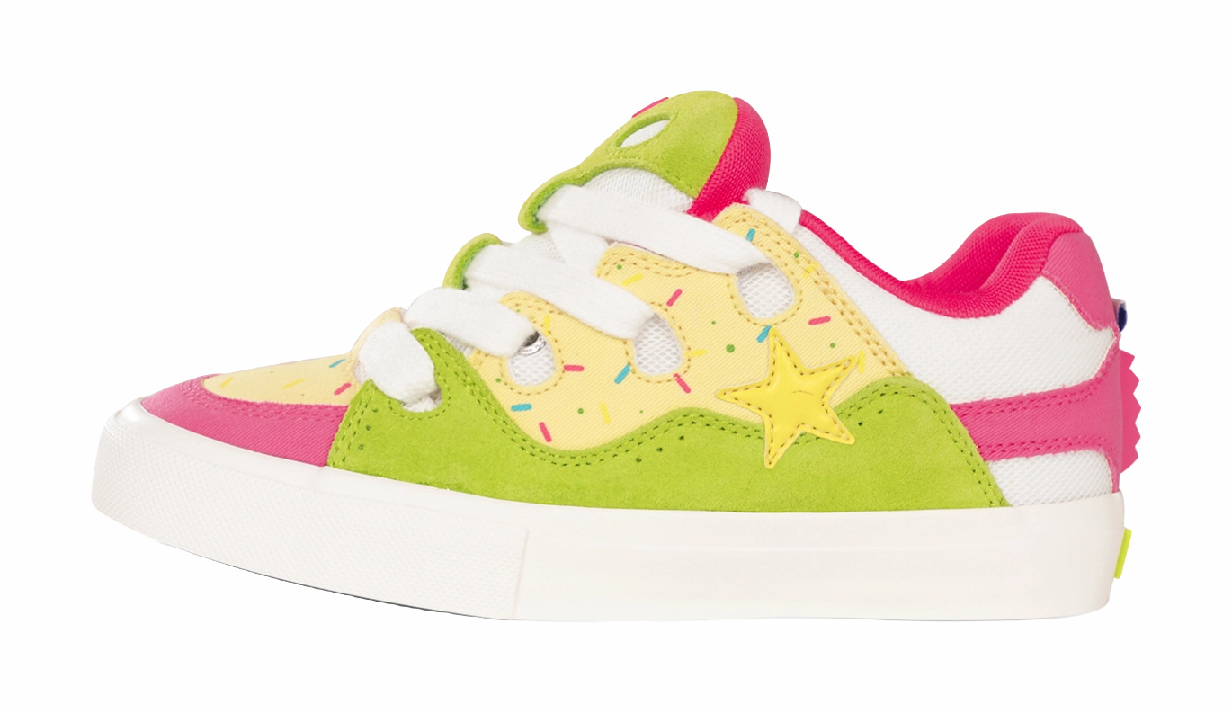 Shoes Casual Sports 2018 Ollieskate Slip Resistant, Abrasion Resistant, And Balanced Low top Skateboard Shoes Unisex White Yellow Green