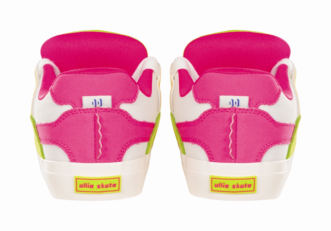 Casual Shoes Trend Ollieskate Slip Resistant, Abrasion Resistant, And Balanced Low top Skateboard Shoes Unisex White Yellow Green