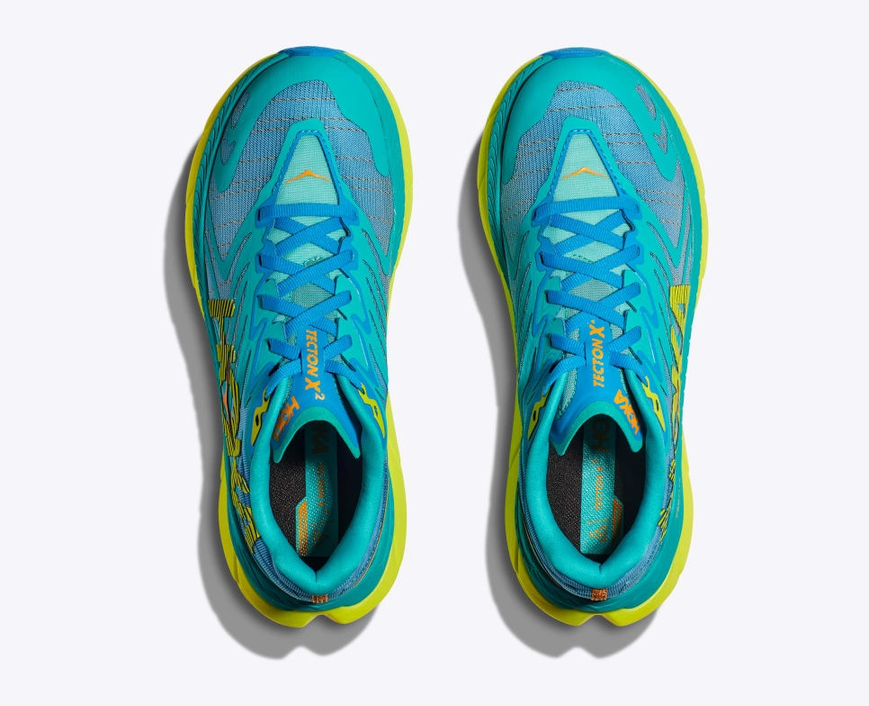 Men's HOKA Tecton X 2 - 1134516-CEPR Aventrail Trail Running Shoe