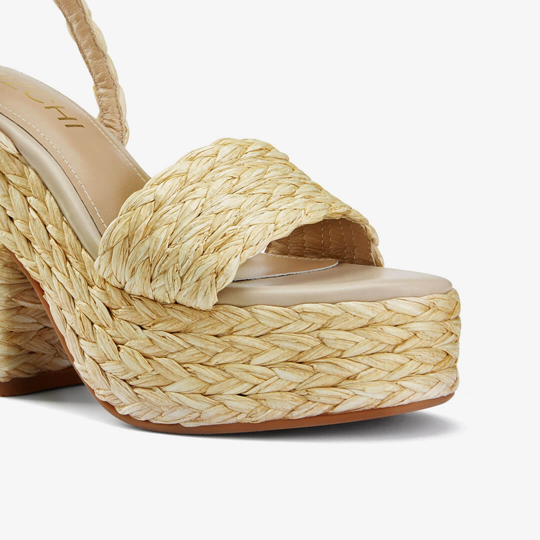 High Heel Horse Shoes *POSITANO - platform sandal