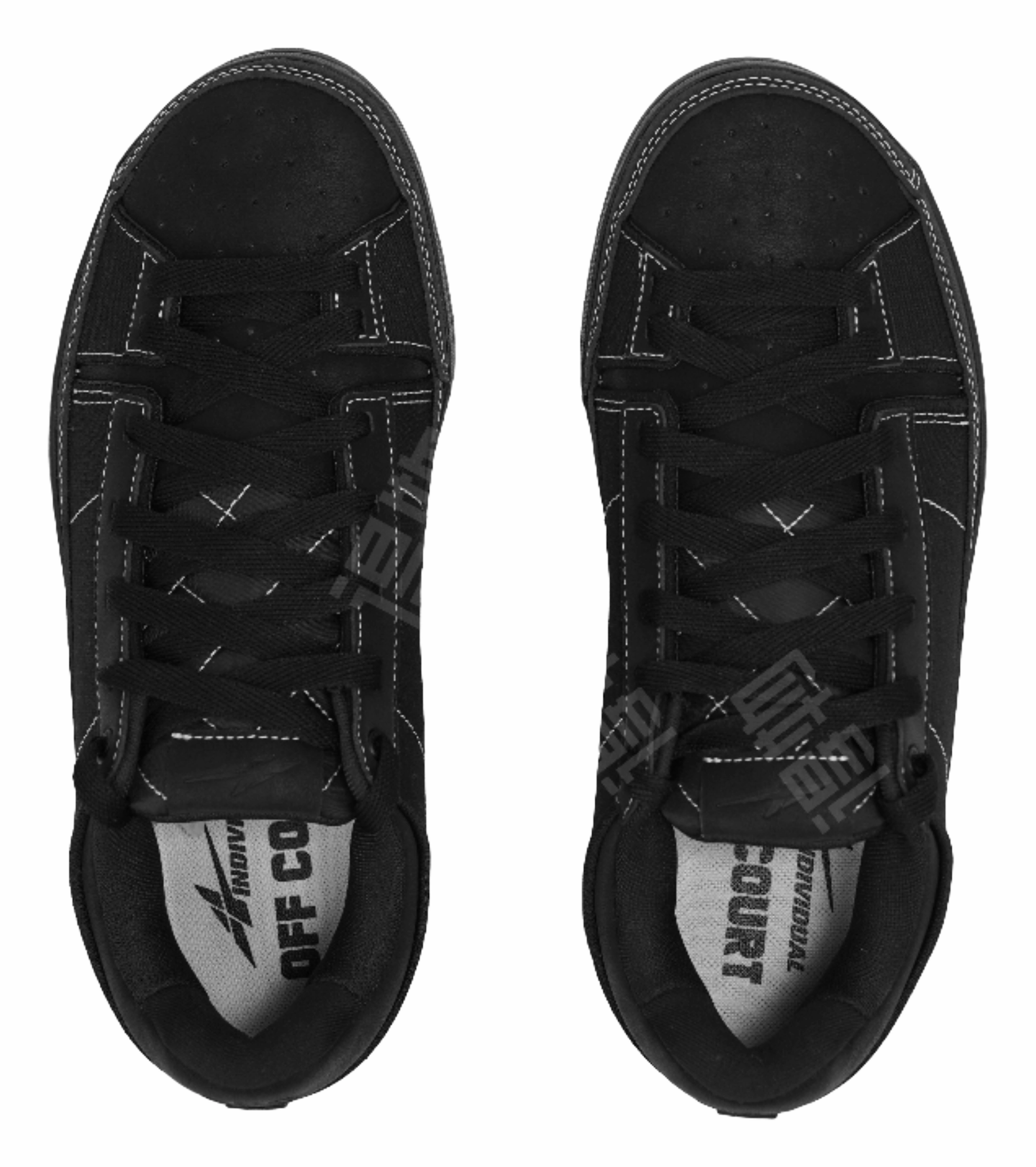 Semi Casual Shoes With Jeans Serious Player Only SPO Easy 1 All Black - Black Basketball Shoes for Unisex