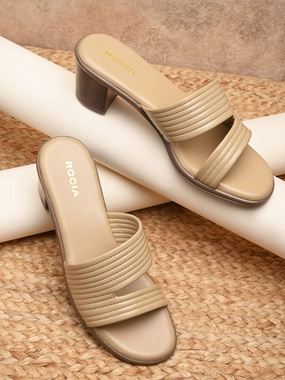 High Boots Without Heel Rocia By Regal Beige Women Multi Strap Block Heel Sandals