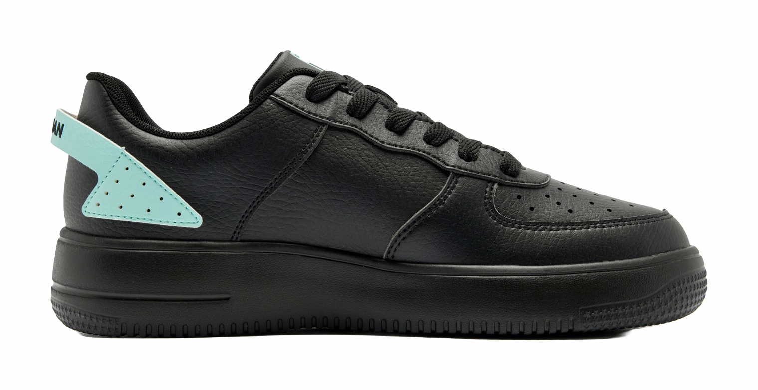 Steel Toe Casual Shoes QIAODAN Coverage Slip Resistant, Abrasion Resistant, Height Increasing Low top Skateboard Shoes Men's Black