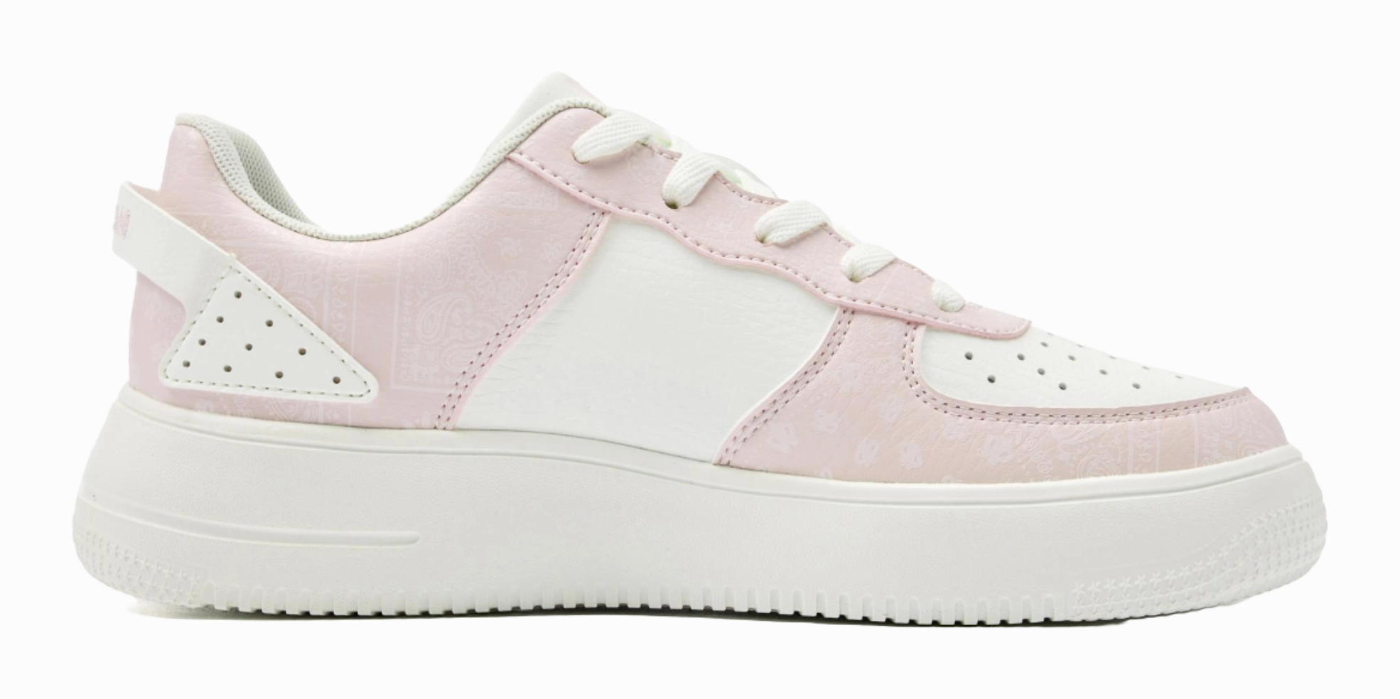 Shoes For Casual And Formal QIAODAN Coverage Slip-Resistant Balance Lightweight Low-Top Skateboard Shoes Women's Ivory White Cloud Pink