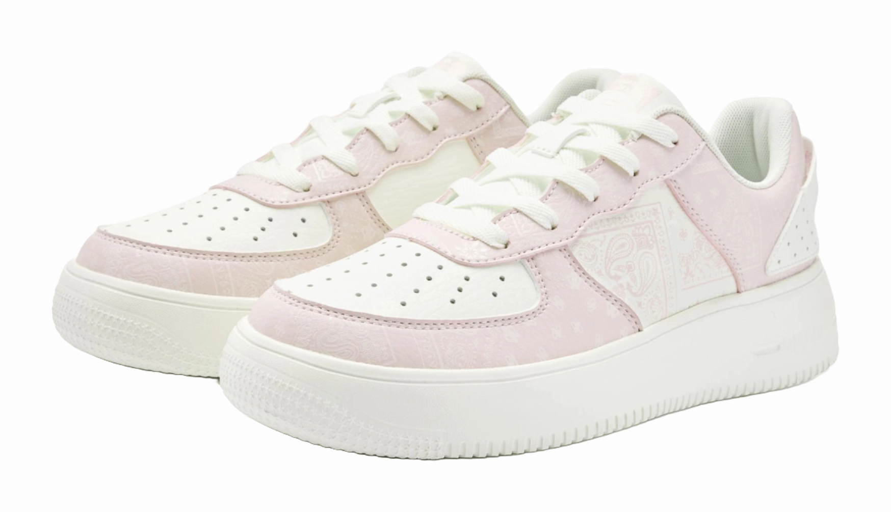 QIAODAN Coverage Slip-Resistant Balance Lightweight Low-Top Skateboard Shoes Women's Ivory White Cloud Pink Air Max Axis Casual Shoes