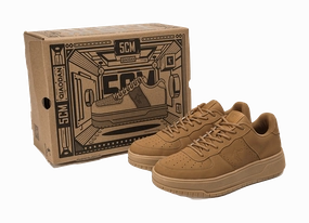 QIAODAN Five Centimeters Skateboard Shoes Men's Low top Mocha Yellow Oxford Shoes Casual