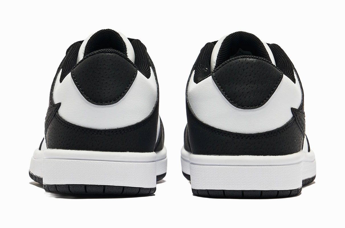 Best Waterproof Casual Shoes QIAODAN Skateboard Shoes Women's Low top Black White