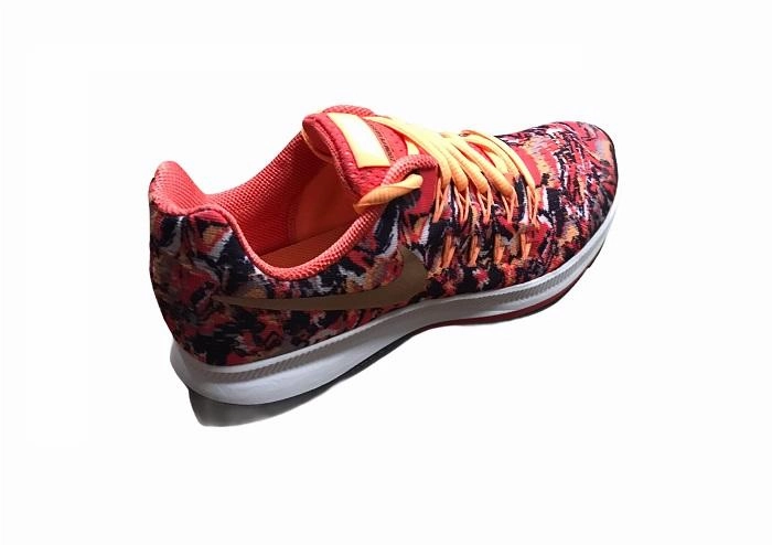 Vietnam Made Nike Shoes Nike scarpa da corsa da ragazza Air Zoom Pegasus 33 Print 854170 800 arancio-rosso metallizzato
