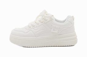 Fancy Casual Shoes Warrior Cushioning Height Increase Low top Skateboard Shoes Women's Ecru