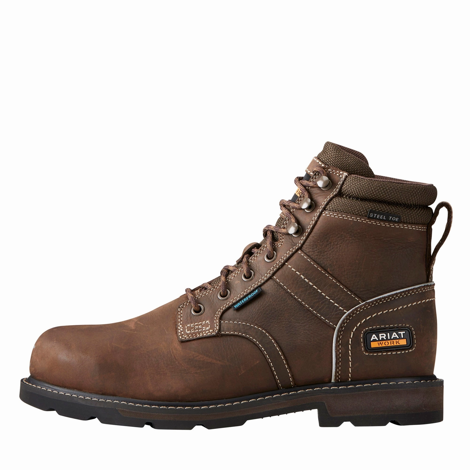 Xena Boots ARIAT Groundbreaker 6" Lace Work Boots - Mens H2O Steel Toe Cap