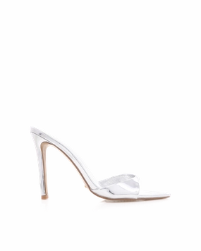 Jade Green Heels QUINBY - SILVER CHROME
