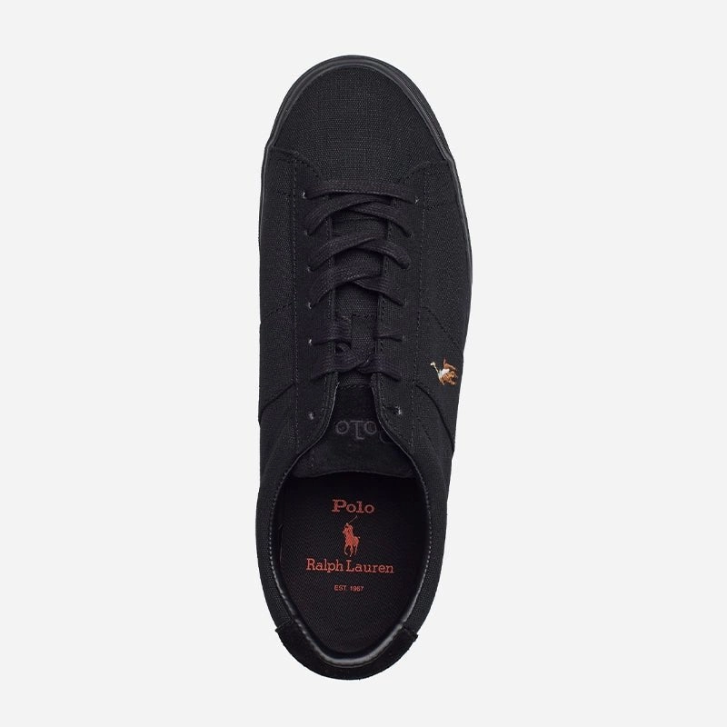 Best Lifting Shoes Ralph Lauren CANVAS-SAYER-NE-SK-VLC - Low Tops Men Sneaker Black #RL03
