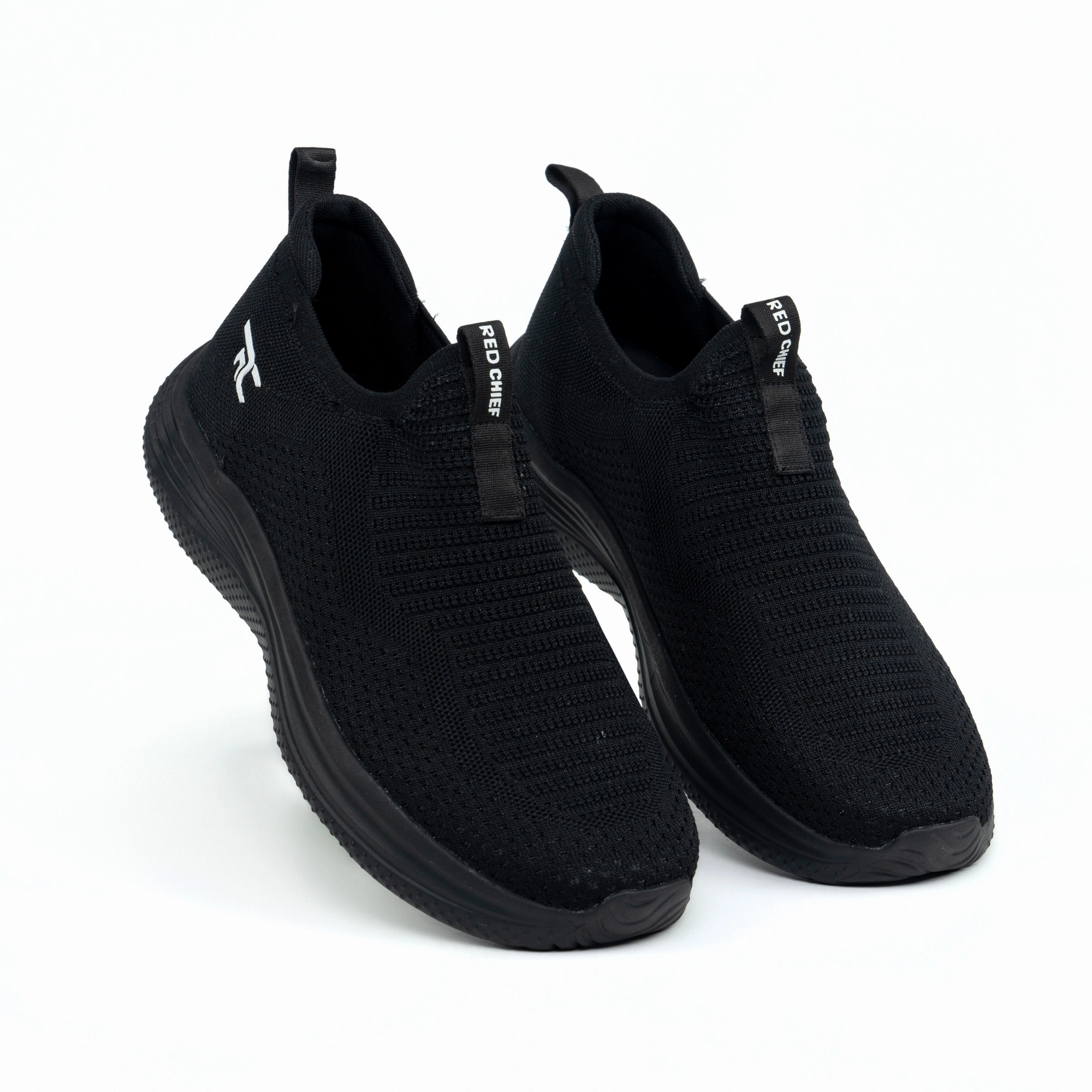 Red Chief Sports Black Walking Shoes for Men W7016 001 Walking Shoes Leather