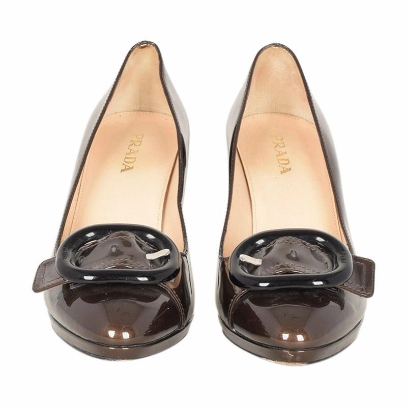 Prada Patent Leather Pumps High Heel Pantyhose