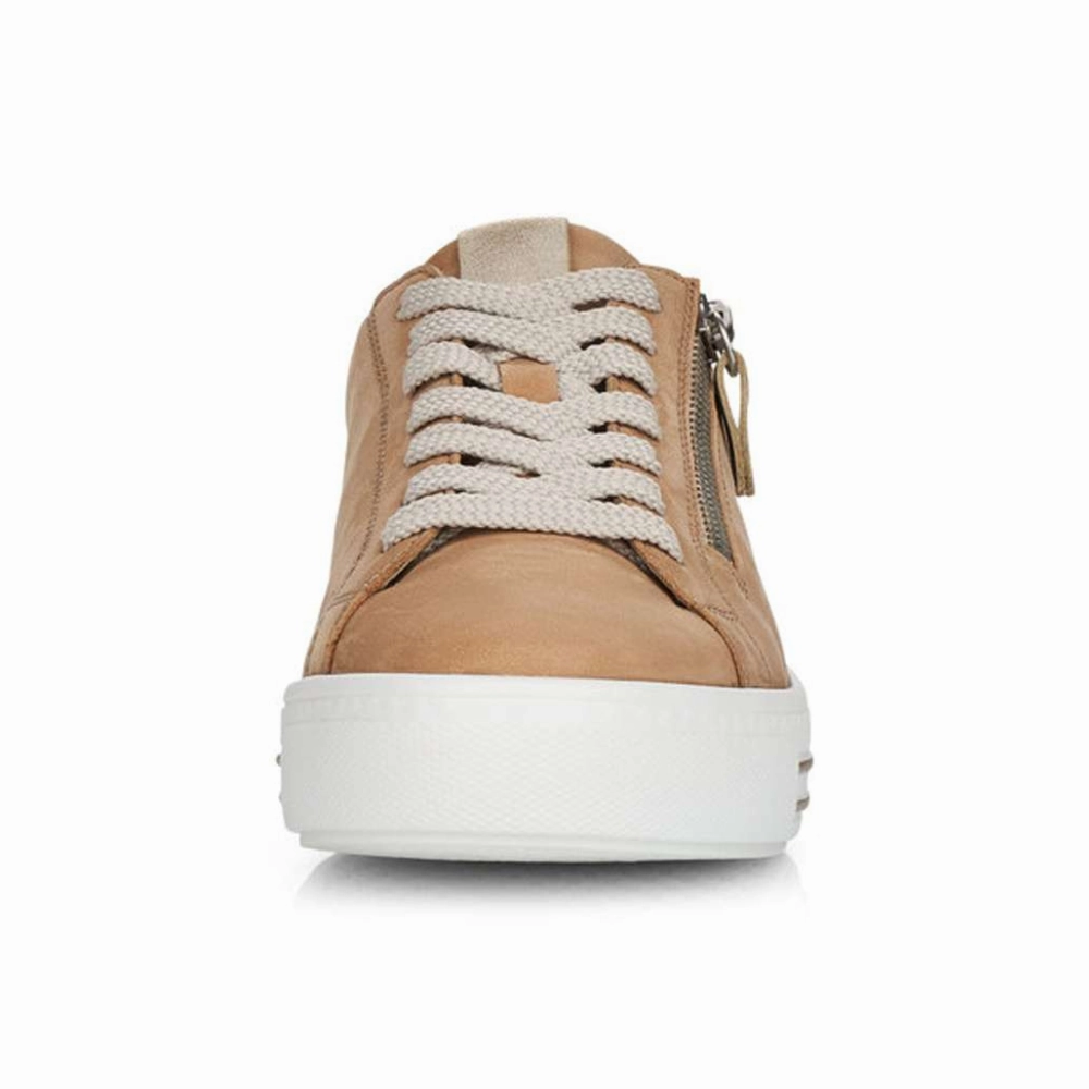 Comfortable For Walking Remonte Alina 03 Sand/Muschel Sneaker (Women's)