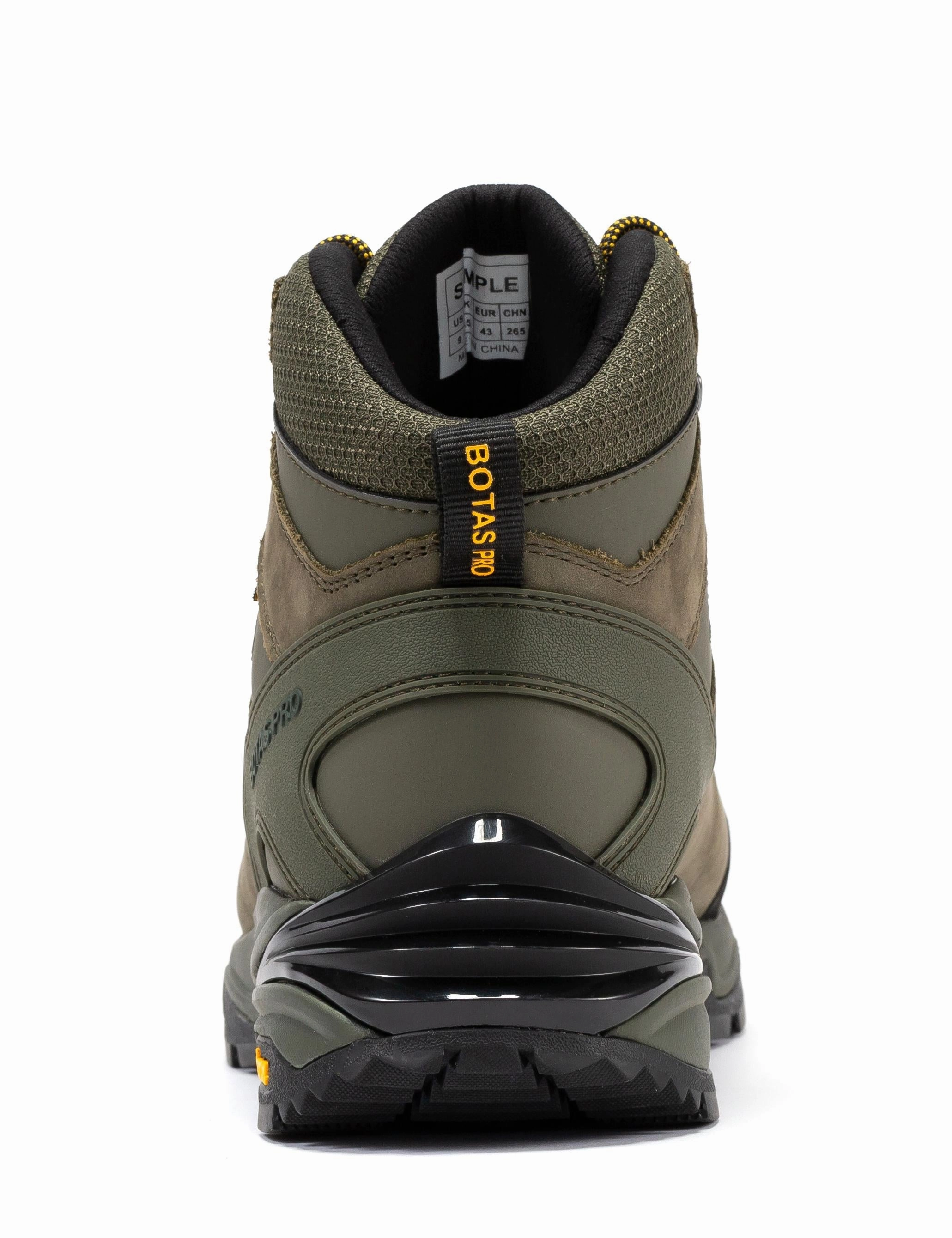 Botas Pro Olive 6 Inch Waterproof Hiking Boots with VIBRAM Traction Lug Outsole  BP22123 Quality Waterproof Hiking Boots