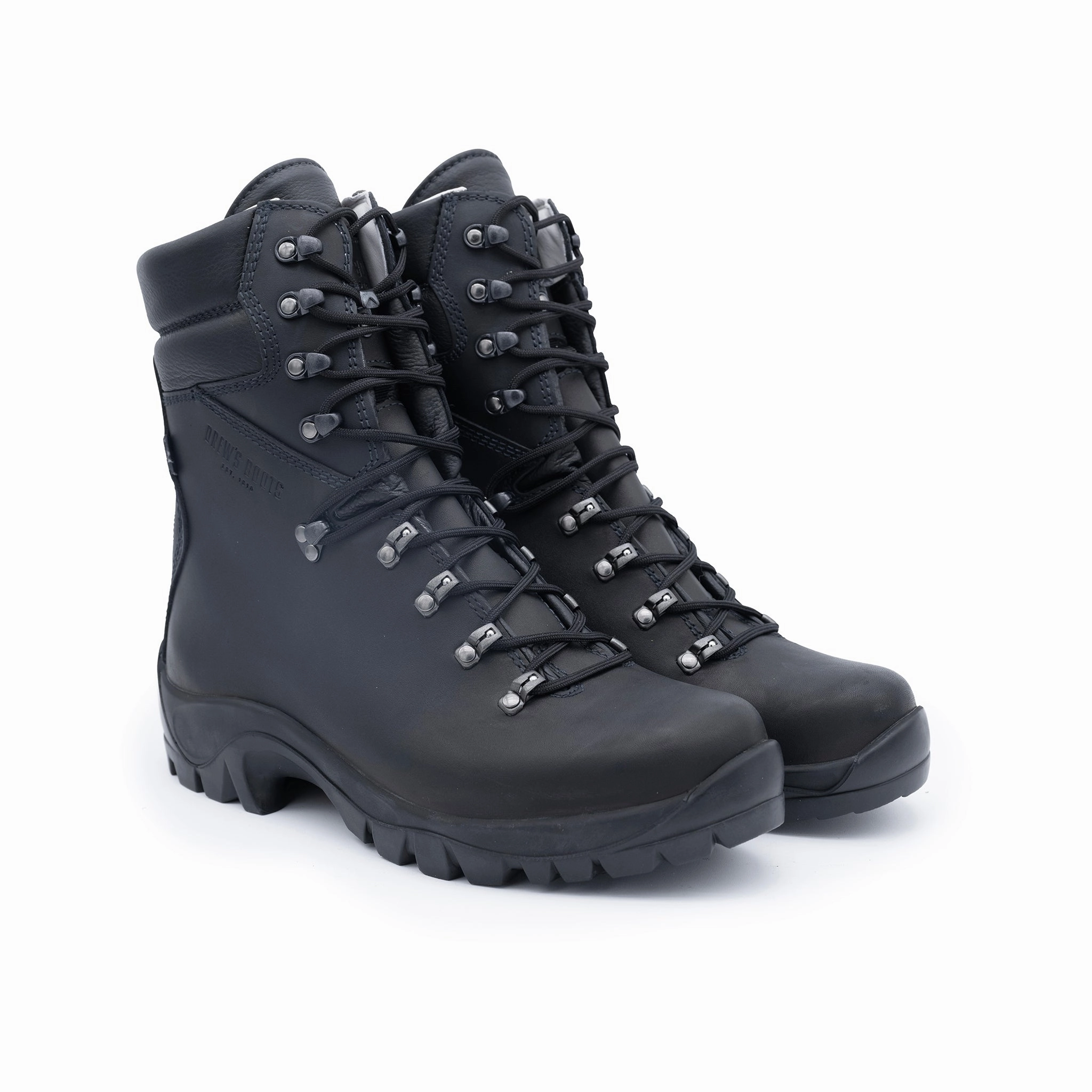 Drew's Fire Hiker - Black Moccasin Toe Work Boots