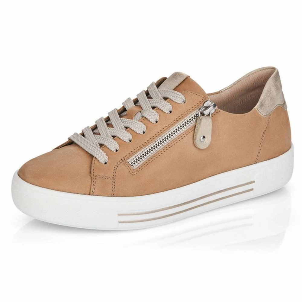 Remonte Alina 03 Sand/Muschel Sneaker (Women's) Best Casual Walking