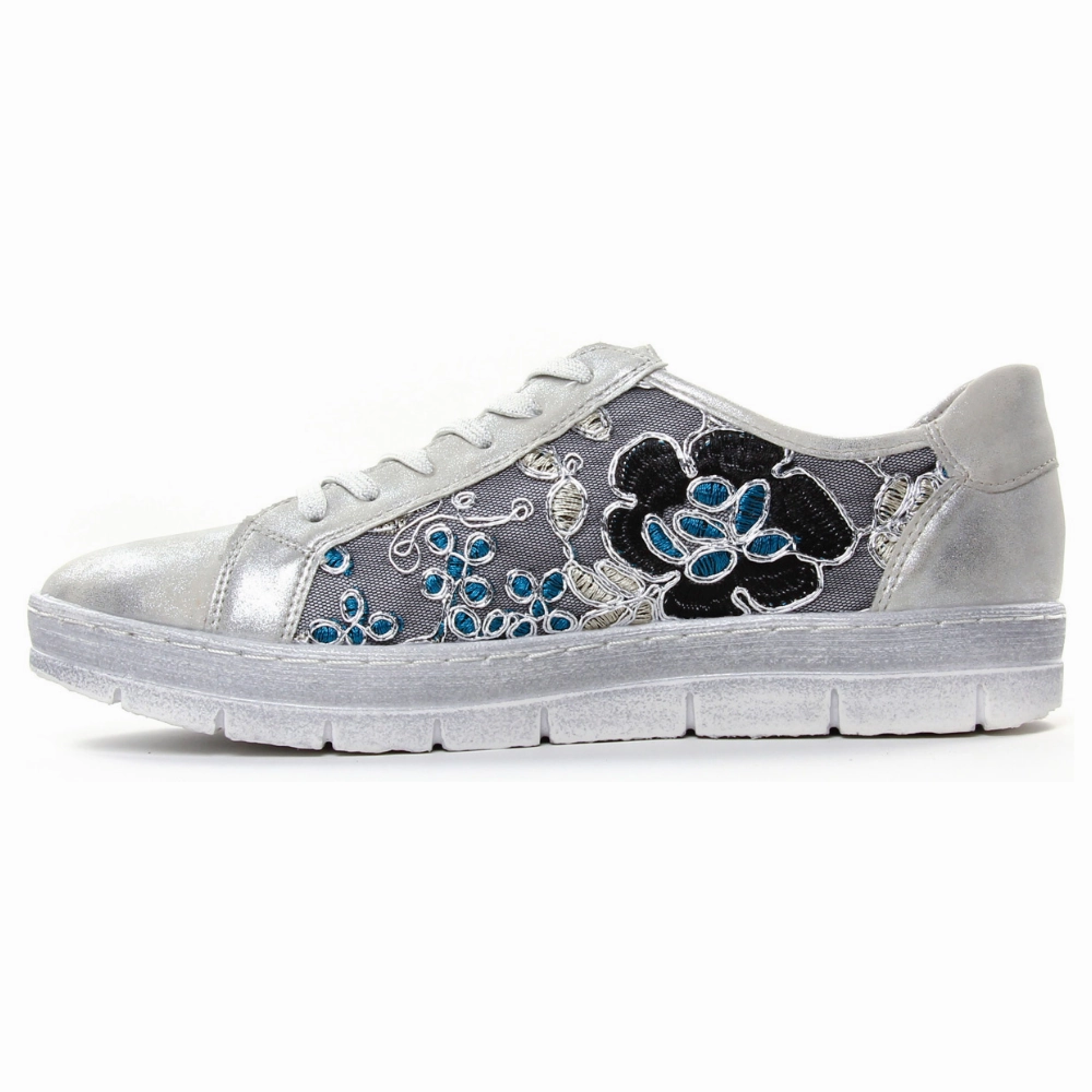 Best Walking Tennis Shoes Remonte Kaja 04 Frost/Tuerkis Sneaker (Women's)