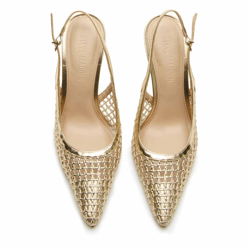 High Heel Foot Worship Reyes-W Pump GOLD