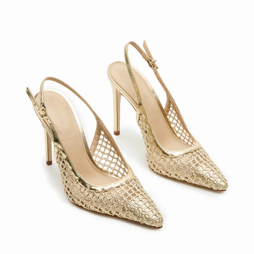 Reyes-W Pump GOLD Glitter Shoes High Heels