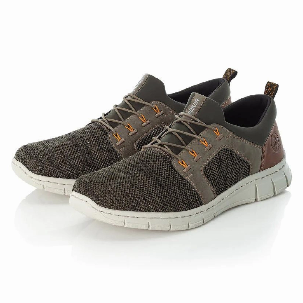 Best Walking Shoes For Women With High Arches Rieker B7796 Dark Green Leather Shoe (Men's)