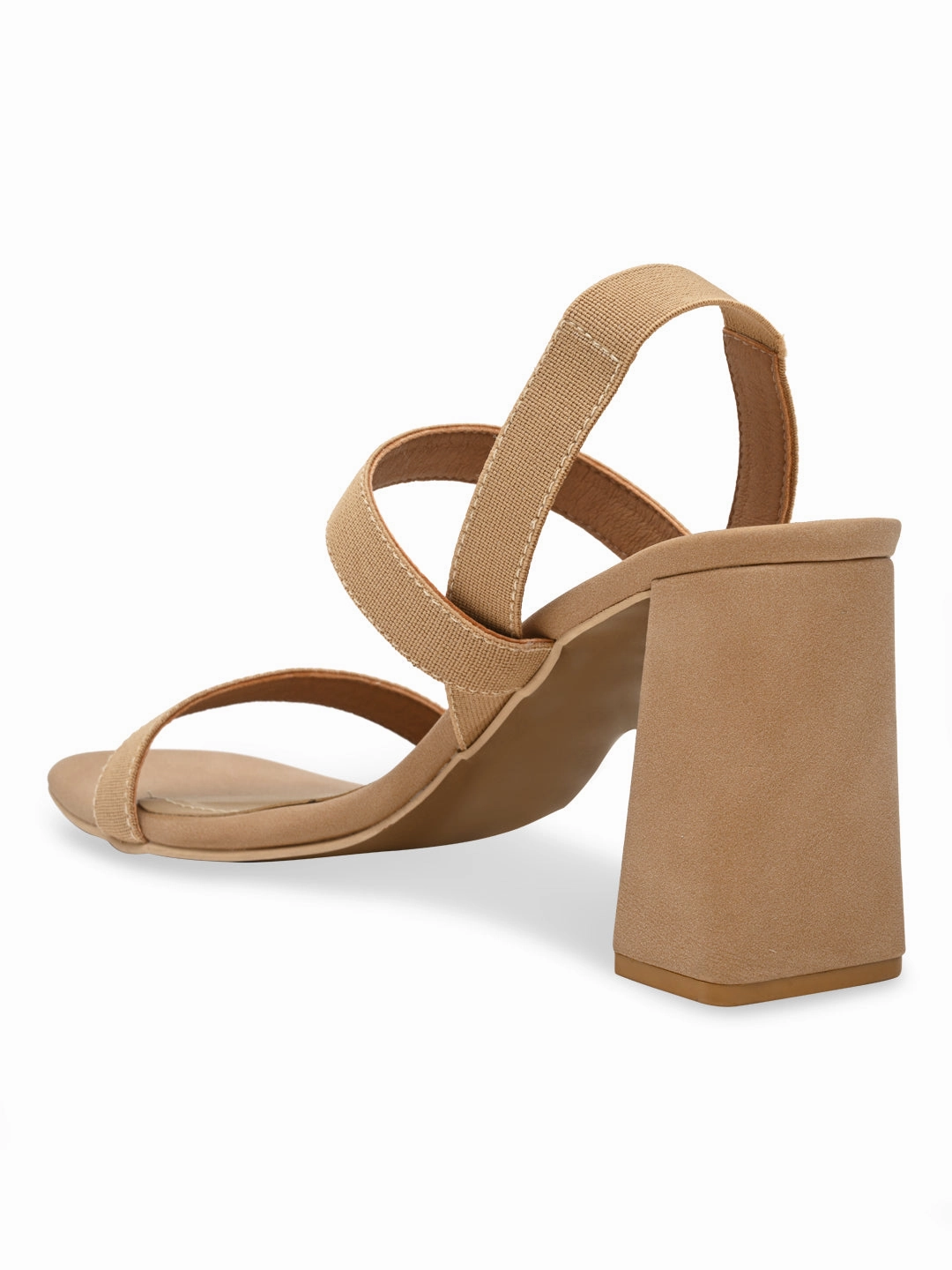 Rocia By Regal Beige Women Casual Strappy High Block Heel Sandals High Heels Saloon