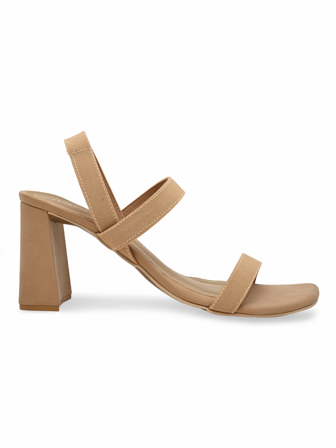 White And High Heel Shoes Rocia By Regal Beige Women Casual Strappy High Block Heel Sandals