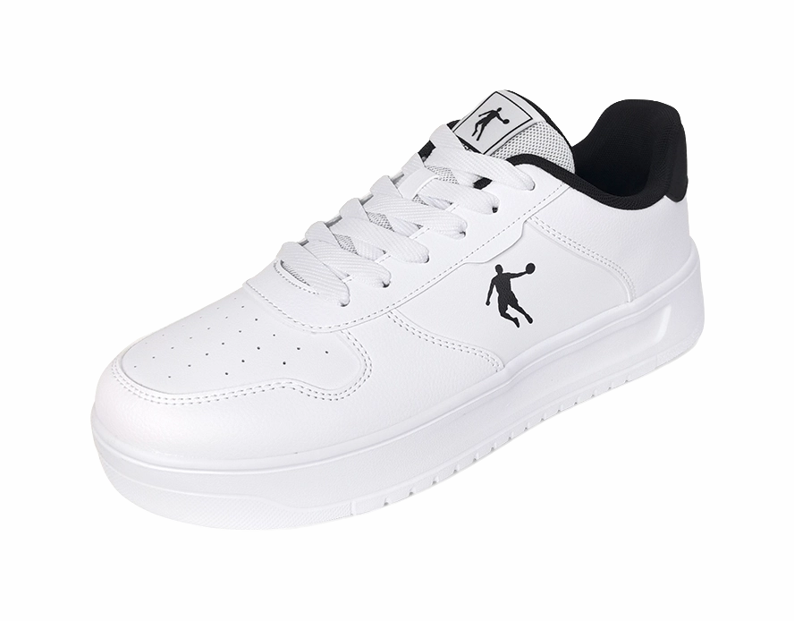Air Force 1 Mid Casual Shoes QIAODAN Skateboard Shoes Men's White Black White
