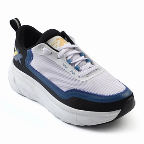 Leap7x White Sports Lacing Running Shoes For Men ROBUST-3E By Liberty Adizero Boston 12 Running Shoes