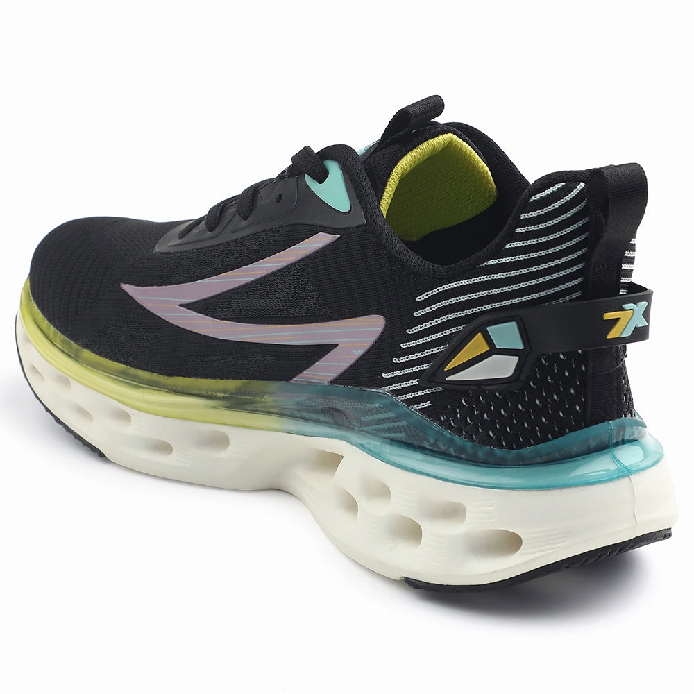 Leap7x Black Sports Running Shoes For Men NEPTUNE-1E By Liberty Run Kai Run Shoes