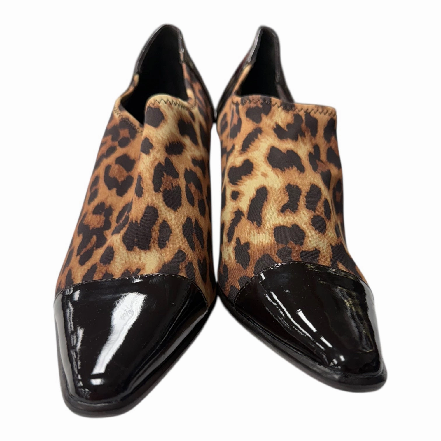 Hologram High Heels Shoes Heels Kitten By Donald Pliner In Black & Brown, Size:7