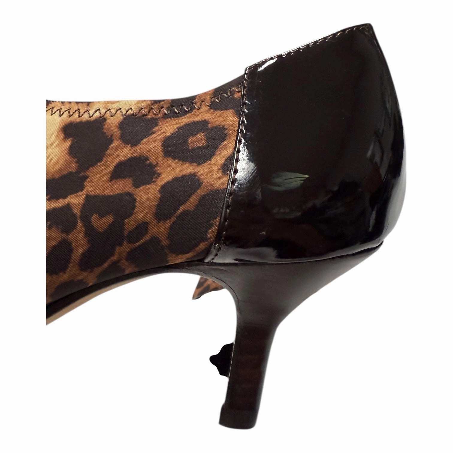 Shoes Heels Kitten By Donald Pliner In Black & Brown, Size:7 High Heels Size 11