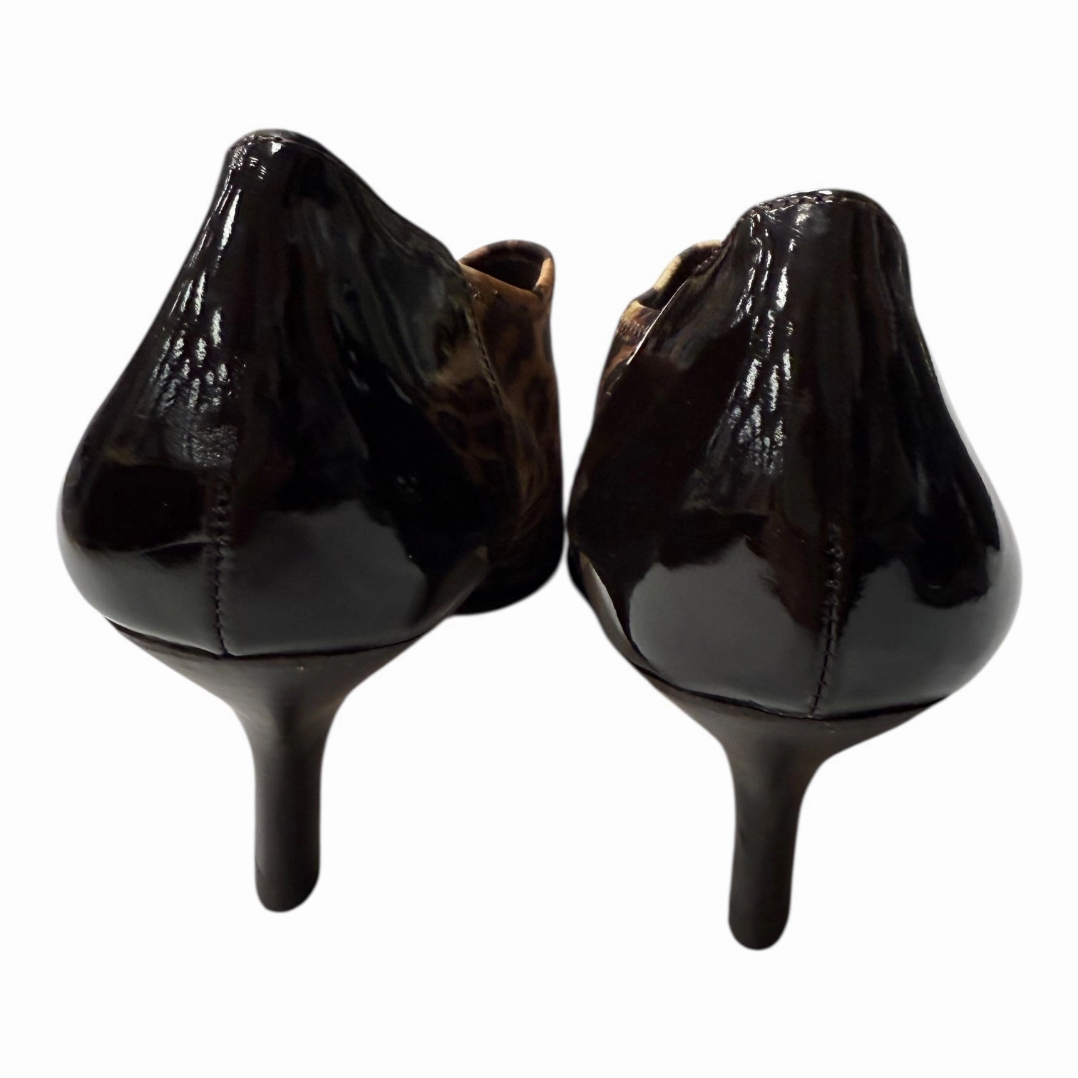 Shoes Heels Kitten By Donald Pliner In Black & Brown, Size:7 Porn With High Heels