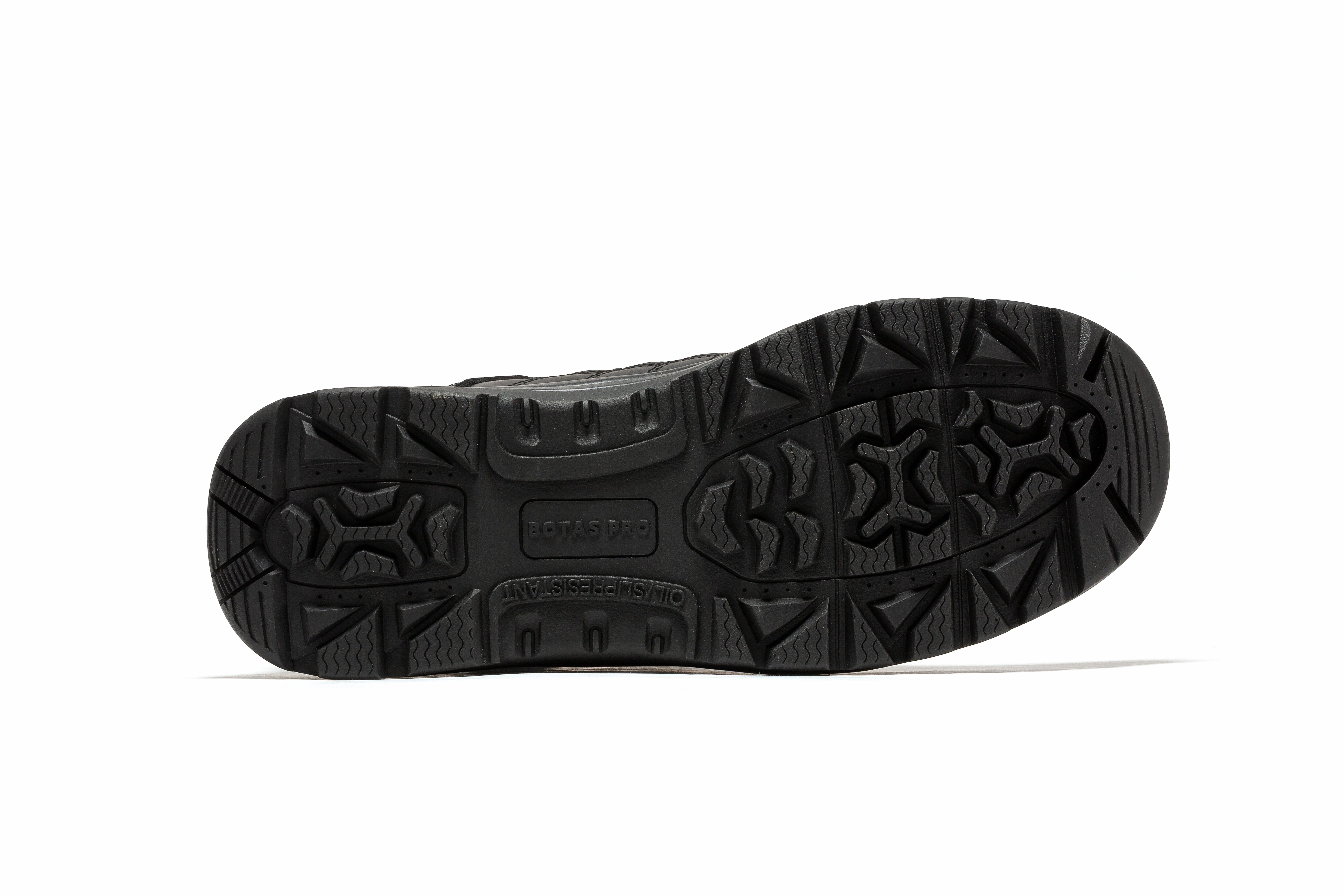 Botas Pro Black Men's 6 inch Side Zipper Rubber Sole Tactical Boots BMP111BK Timberland Euro Hiking Boots