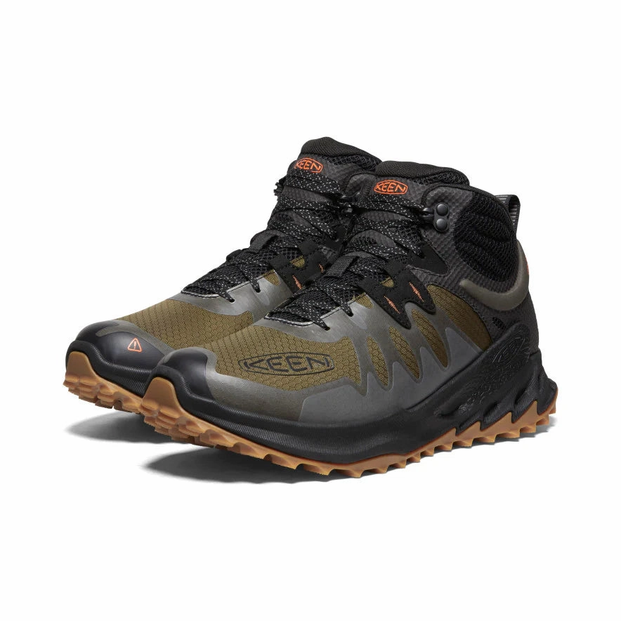 Hiking Boots For Icy Conditions Zionic WP - Dark Olive/Scarlet Ibis
