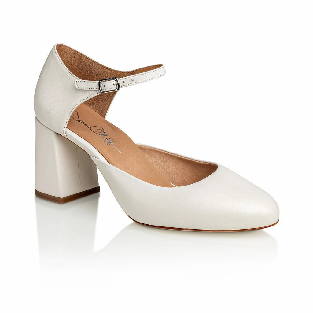 Thigh High Stiletto Heel Boots Sally Off White Mestico Luxury Nappa