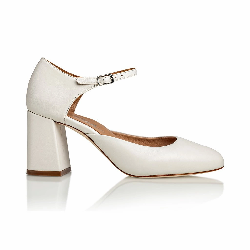 Tied Up High Heels Sally Off White Mestico Luxury Nappa